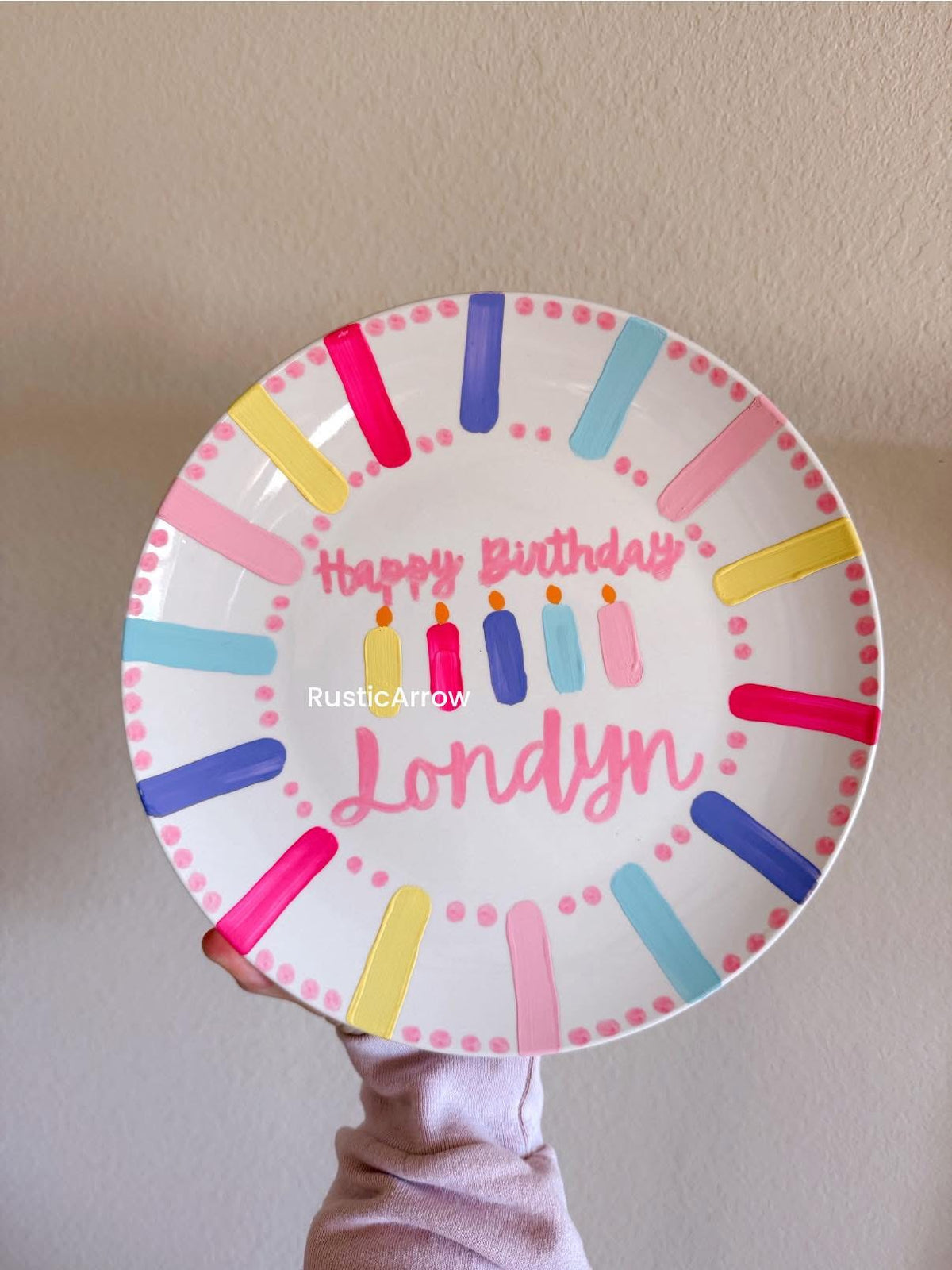 Keepsake birthday plate