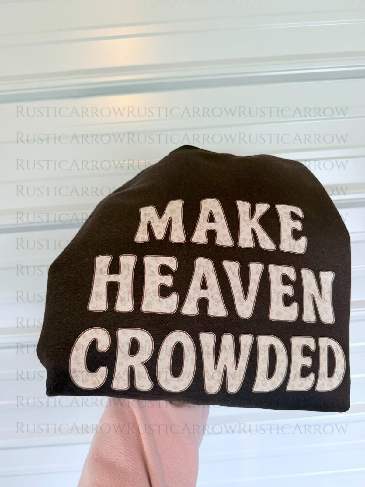 Retro letters Make Heaven Crowded design