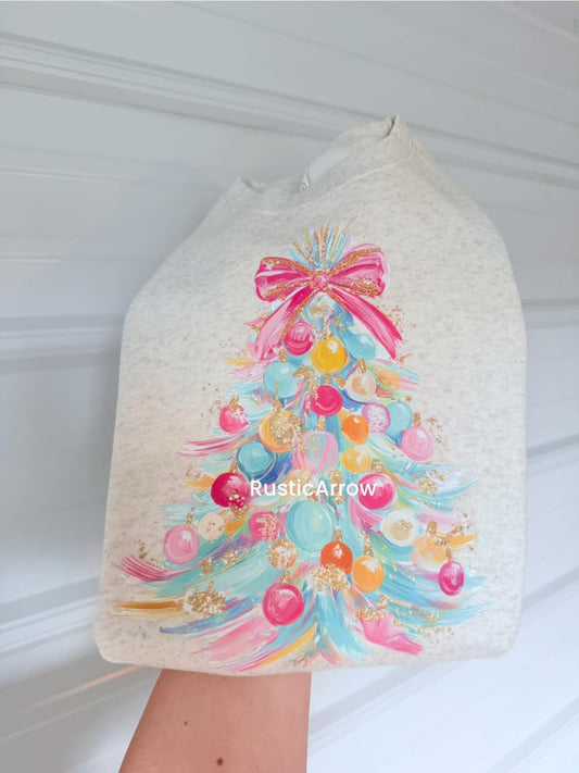 Preppy Christmas Tree painting