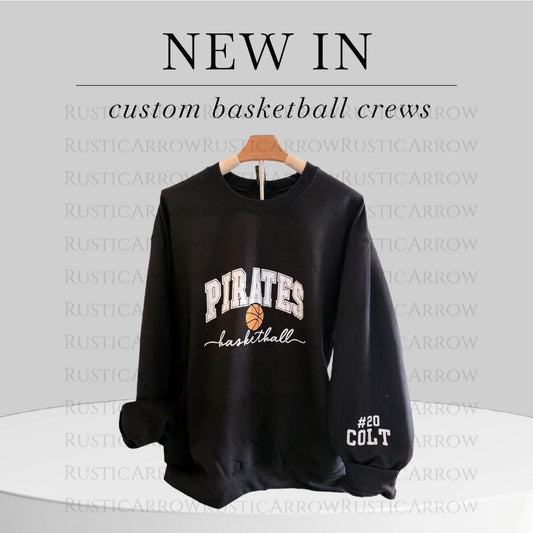 Pirates Basketball w sleeve design