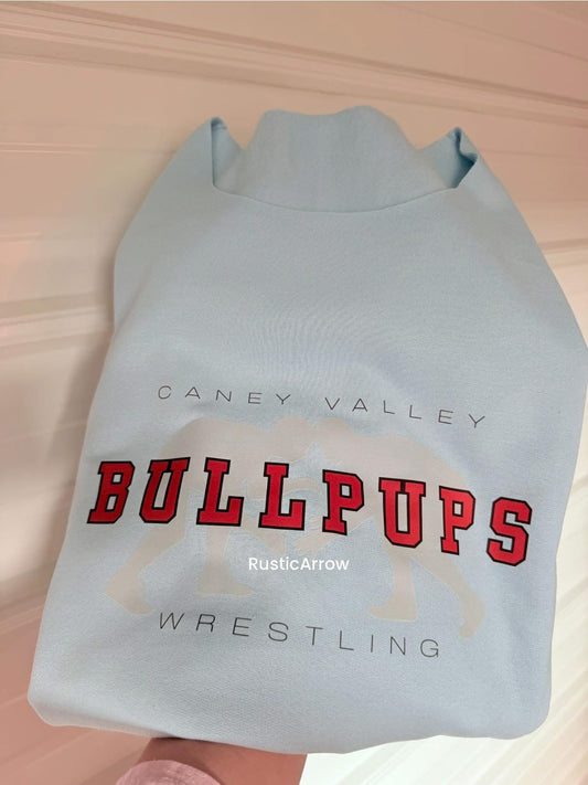 Bull pups wrestling