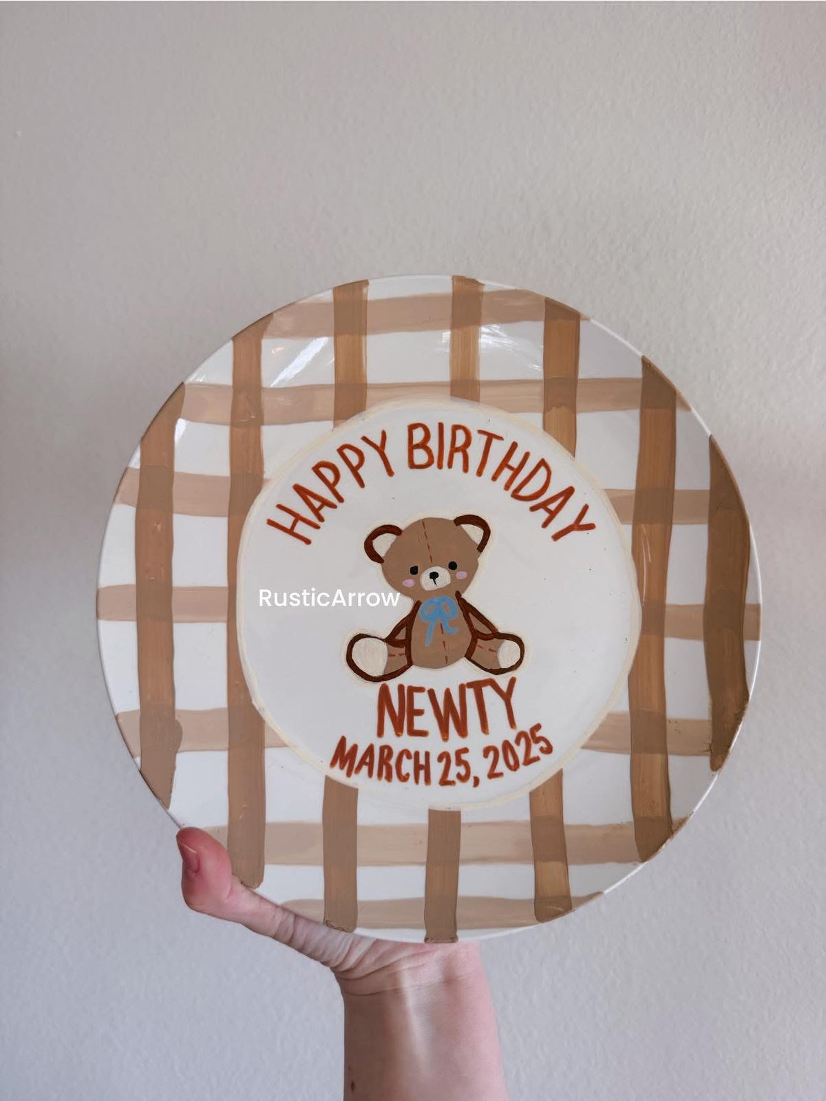 Keepsake birthday plate