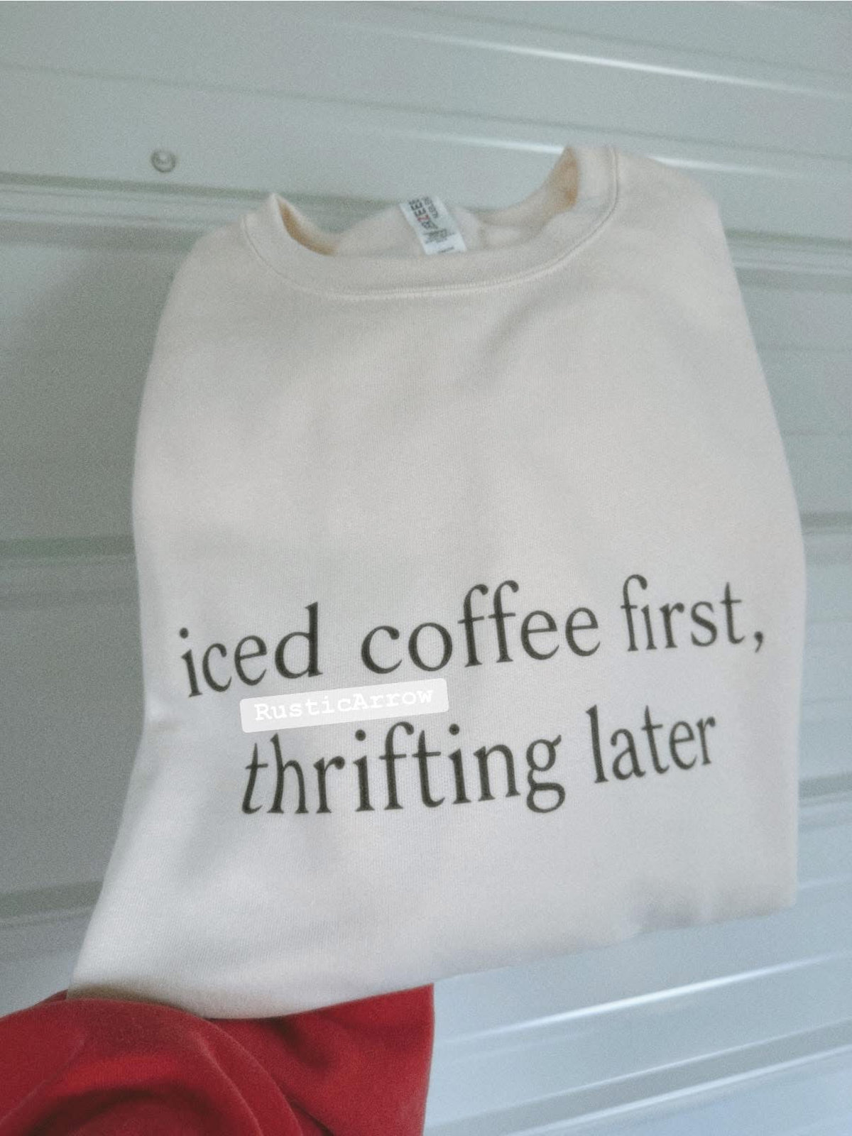 Iced Coffee first, thrifting later