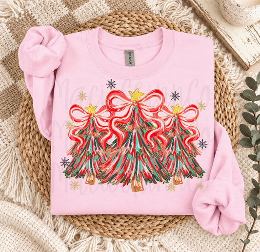 Christmas bow trees