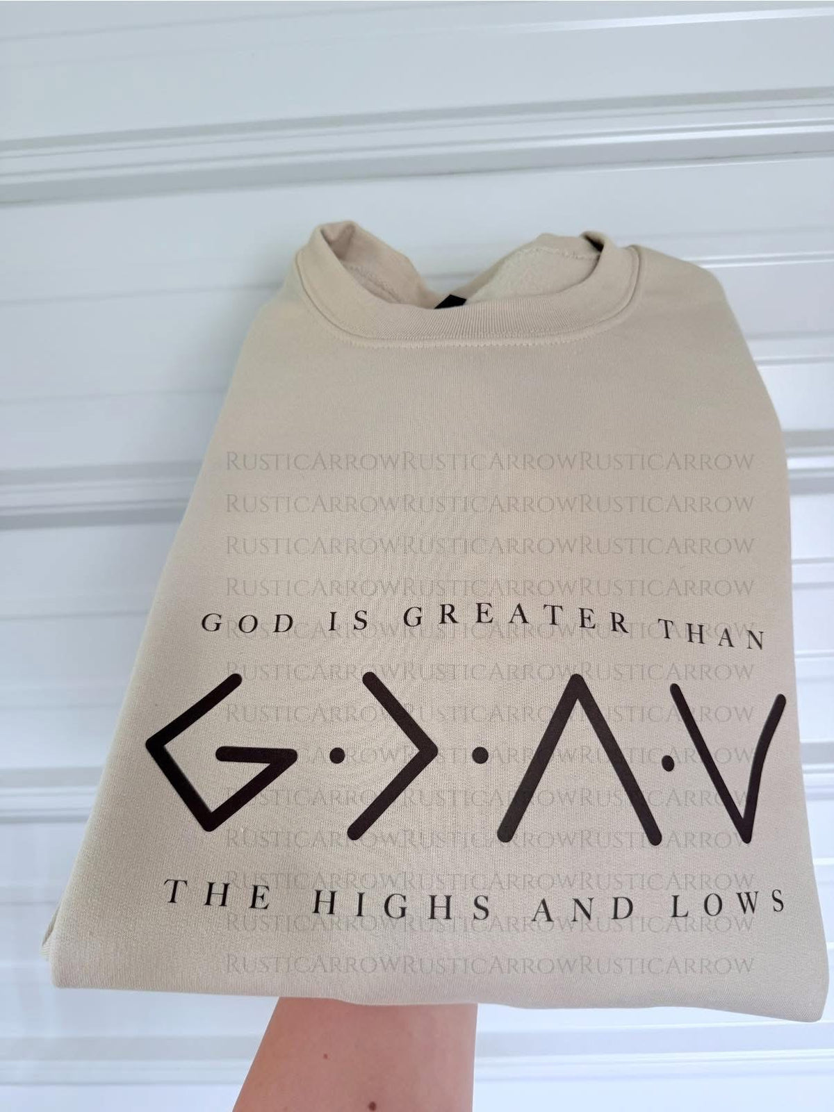 God is greater than the highs and lows