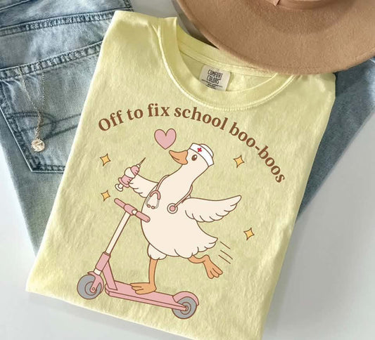 Off to fix school boo boos