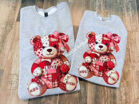 Faux patchwork bear