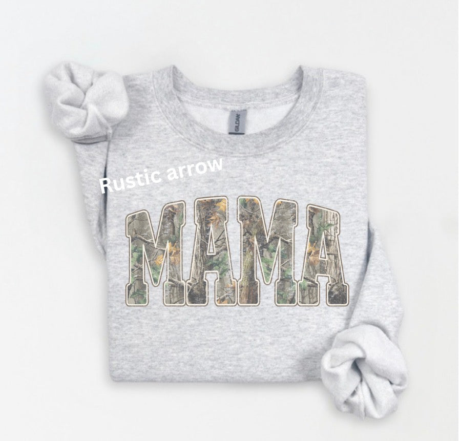 Camo mama tan distressed