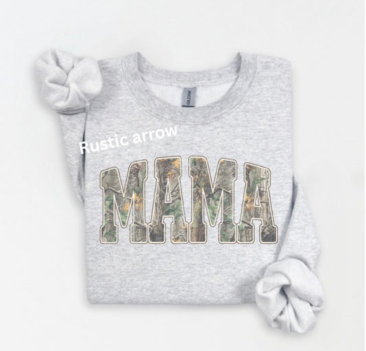 Camo mama tan distressed