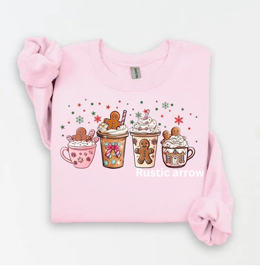 Pink gingerbread coffee